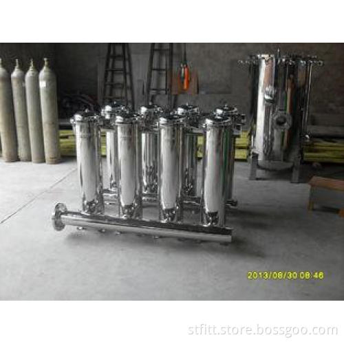Industrial Control Flow Bag Filter Housing For Water Remedi